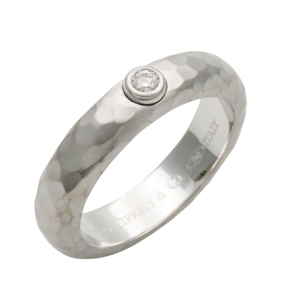 TIFFANY 18k Silver Diamond Ring